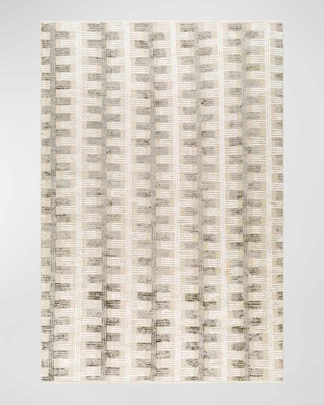 Amina Taupe Hand-Knotted Rug 9' X 12', 9' x 12'